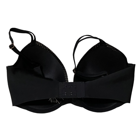 Victoria's Secret Lined Perfect Coverage Black Dotted Underwire 32DDD Bra - Picture 5 of 9